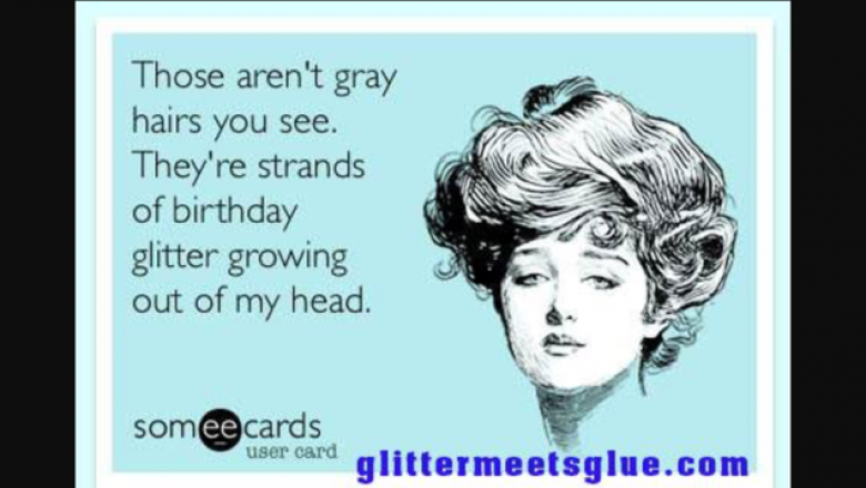 Those aren’t gray hairs you see